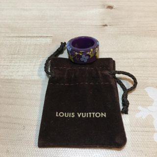 ルイヴィトン(LOUIS VUITTON)のLOUIS VUITTON リング Ｌサイズ【美品・専用巾着付】(リング(指輪))