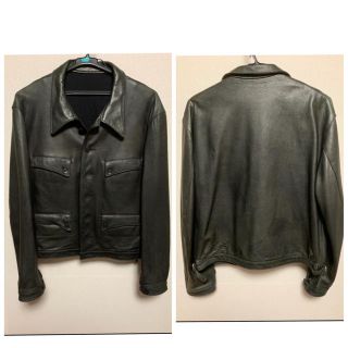 Yohji Yamamoto - 羊革 ライダースジャケット ブルゾン Y's formenの