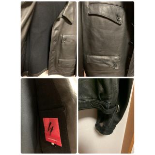 Yohji Yamamoto - 羊革 ライダースジャケット ブルゾン Y's formenの