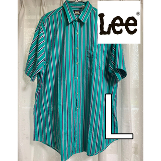 リー(Lee)のLee リー　ストライプ　シャツ　メンズ　半袖(シャツ)