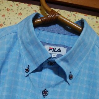 フィラ(FILA)のメンズ大きいサイズFILAブロックチェックシャツ新品(シャツ)