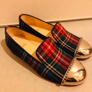 ルブタン(Christian Louboutin) シルバー ローファー/革靴(レディース ...