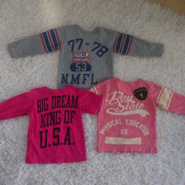 F.O.KIDS(エフオーキッズ)の90♡F.O.kids ﾛﾝT3ｾｯﾄ キッズ/ベビー/マタニティのキッズ/ベビー/マタニティ その他(その他)の商品写真