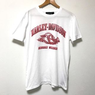 ハーレーダビッドソン(Harley Davidson)の美品　ハーレー ダビッドソン プリント半袖TシャツS USA製(Tシャツ/カットソー(半袖/袖なし))