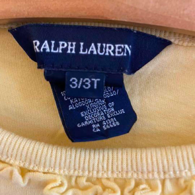 Ralph Lauren(ラルフローレン)のRALPH LAUREN ラルフローレン Tシャツ イエロー サイズ3/3T キッズ/ベビー/マタニティのキッズ服女の子用(90cm~)(Tシャツ/カットソー)の商品写真