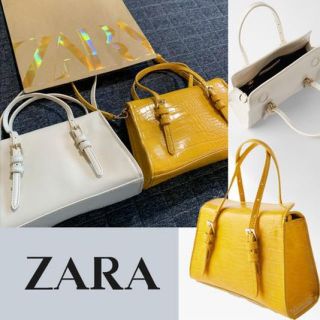 ザラ(ZARA)の白色のみ在庫ございます　ZARAショルダーバッグハンドバッグ(ショルダーバッグ)