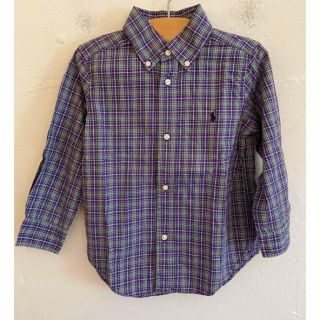 ラルフローレン(Ralph Lauren)のRALPH LAURENラルフローレン 長袖シャツ チェックYシャツ3T/100(ブラウス)