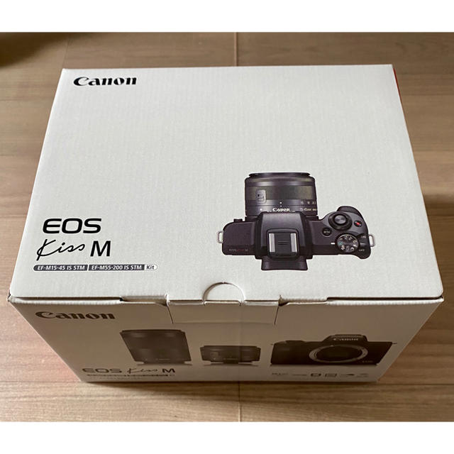 買取り実績  Canon 新品未使用 M・ダブルズームキット・ブラック Kiss EOS - デジタル一眼
