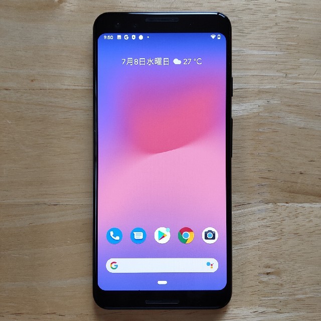 ANDROID(アンドロイド)のGoogle Pixel 3 フルセット ジャストブラック スマホ/家電/カメラのスマートフォン/携帯電話(スマートフォン本体)の商品写真