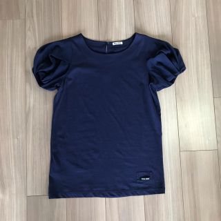 ミュウミュウ(miumiu)のFyn様専用 新品 ♣︎ miumiu パフスリーブ Tシャツ S ネイビー(Tシャツ(半袖/袖なし))