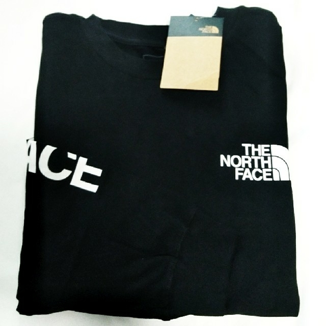 THE NORTH FACE(ザノースフェイス)の新品☆ノースフェイス 袖ロゴ ロンＴ Tシャツ USメンズL/日本XL相当 メンズのトップス(Tシャツ/カットソー(七分/長袖))の商品写真