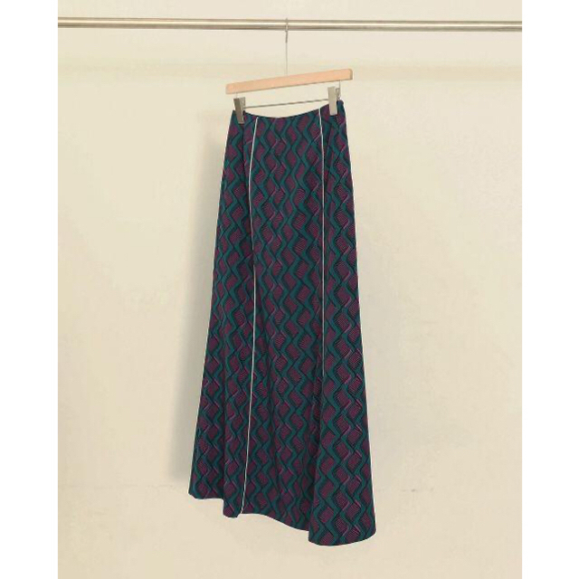 TODAYFUL トゥデイフル Geometric Piping SkirtTODAYFULカラー