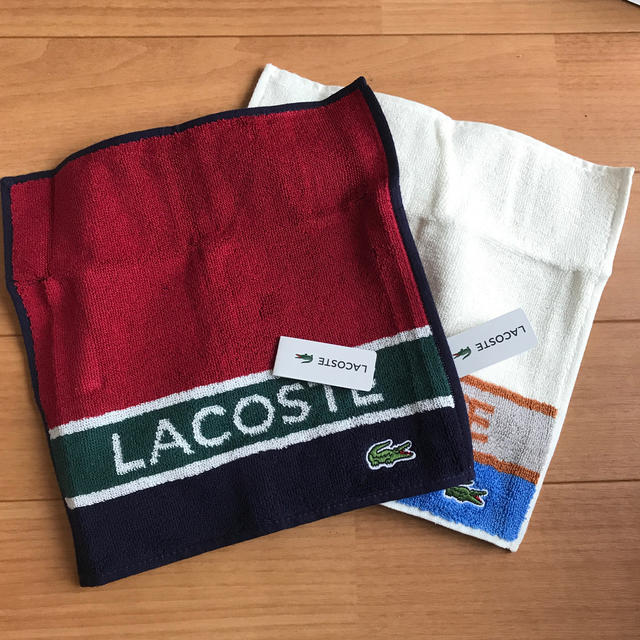 LACOSTE(ラコステ)のラコステ　ハンドタオルセット　新品 インテリア/住まい/日用品の日用品/生活雑貨/旅行(タオル/バス用品)の商品写真