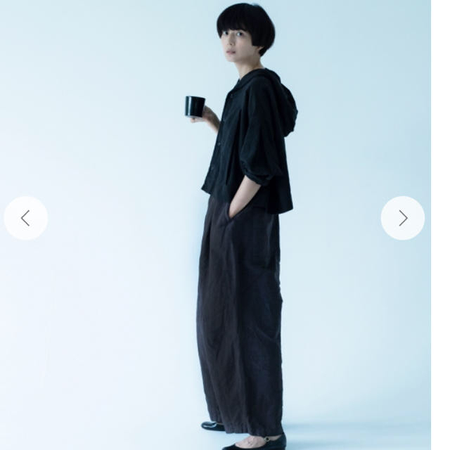 nest Robe(ネストローブ)の【美品】nestRobe デイリーズコーヒーブラックフーディ レディースのトップス(パーカー)の商品写真