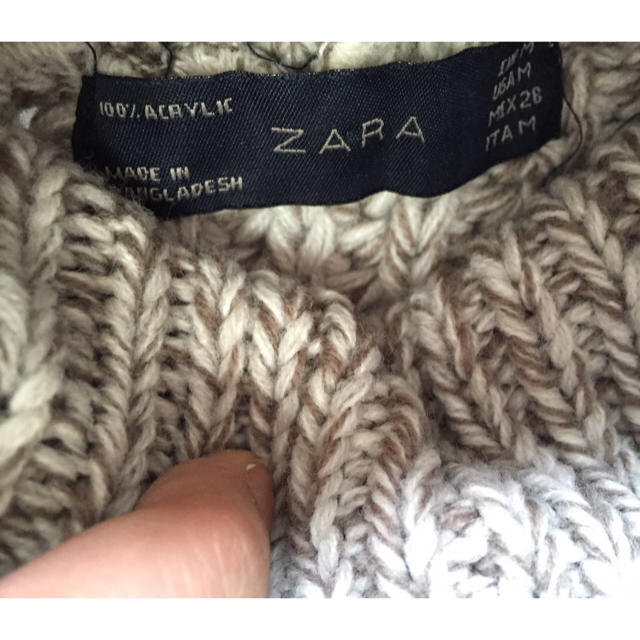 ZARA(ザラ)のZARA ニットロングワンピース 送料込 レディースのトップス(ニット/セーター)の商品写真