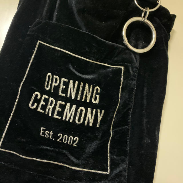 OPENING CEREMONY(オープニングセレモニー)のオープニングセレモニー　ベロアトートバッグ　リング付き レディースのバッグ(トートバッグ)の商品写真