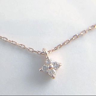 ete - 美品 ete エテ K10 フラワーダイヤモンドネックレスの通販 by