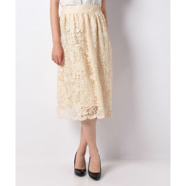 PATTERN fiona(パターンフィオナ)のパターンフィオナ　レースギャザースカート レディースのスカート(ひざ丈スカート)の商品写真