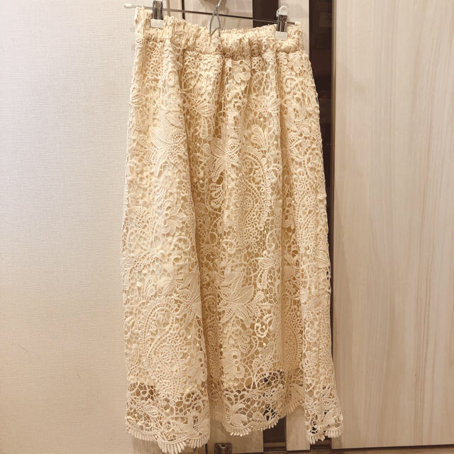 PATTERN fiona(パターンフィオナ)のパターンフィオナ　レースギャザースカート レディースのスカート(ひざ丈スカート)の商品写真