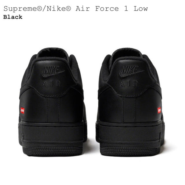 Supreme(シュプリーム)のSupreme / Nike Air Force 1 Low US9 Black メンズの靴/シューズ(スニーカー)の商品写真