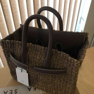 希少美品❤️SEA シー　オールアバカ カゴ　バーキンバッグ　S