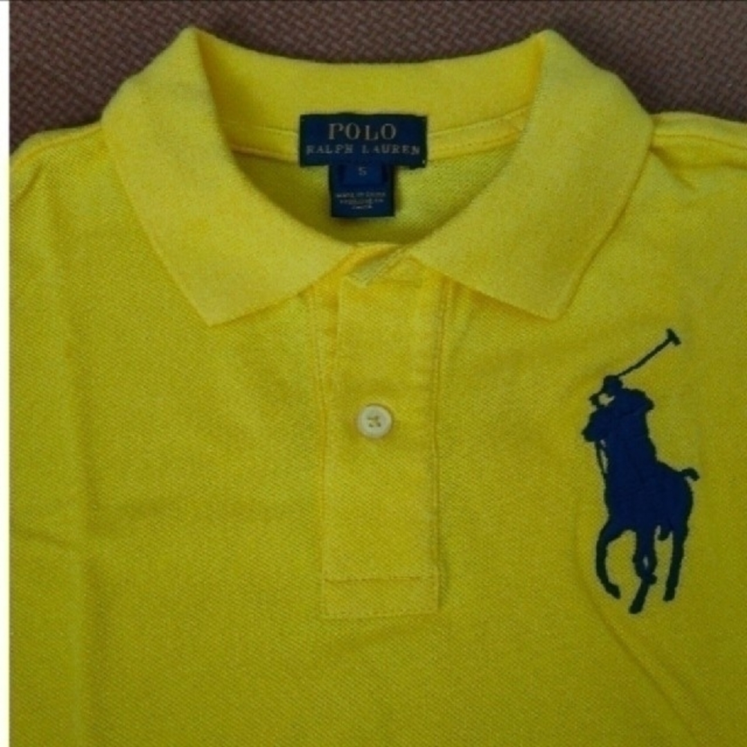 POLO RALPH LAUREN(ポロラルフローレン)の新品未使用タグ付･POLOラルフローレン ポロシャツ  サイズ5T  ビックポロ キッズ/ベビー/マタニティのキッズ服男の子用(90cm~)(Tシャツ/カットソー)の商品写真