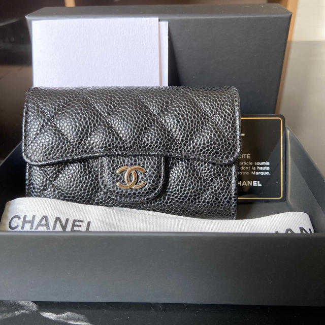 シャネル CHANEL カードケース キャビアスキン (訳ありセール 格安
