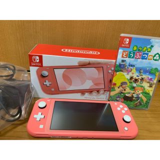 Nintendo Switch - スイッチライト コーラル あつ森 セットの通販 by