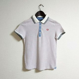 フレッドペリー(FRED PERRY)のFRED PERRY フレッドペリー ポロシャツ 半袖 サイズS ボーダー 綿(ポロシャツ)