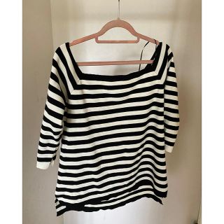 ザラ(ZARA)の値下げします！ZARA ボーダー　トップス(カットソー(長袖/七分))