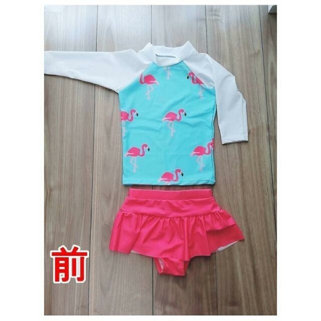 水着　女の子　フラミンゴ柄　夏 キッズ/ベビー/マタニティのキッズ服女の子用(90cm~)(水着)の商品写真