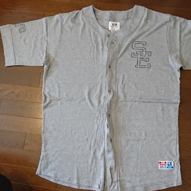 68&brothers(シックスティエイトアンドブラザーズ)の68&brothers 半袖シャツ cotton グレー レディースのトップス(シャツ/ブラウス(半袖/袖なし))の商品写真