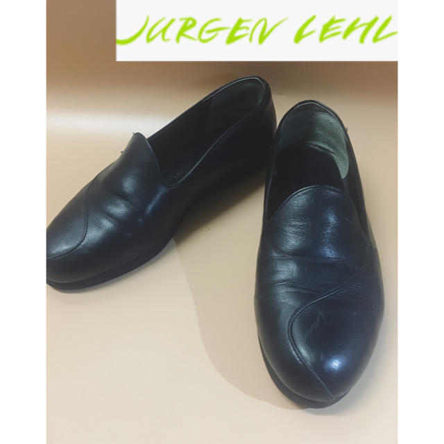 ヨーガンレール JURGEN LEHL ローファー 24cm 黒 レザー www