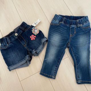 ベビーギャップ(babyGAP)のベビーギャップ　デニムパンツ2枚80(パンツ)