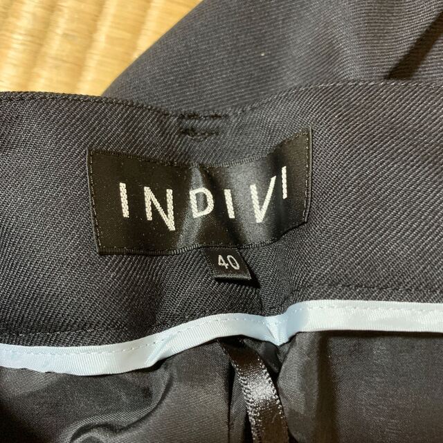 INDIVI - INDIVI(インディヴィ)黒 パンツ サイズ40(Lサイズ INDIVI - INDIVI(インディヴィ)黒 パンツ サイズ40(Lサイズ