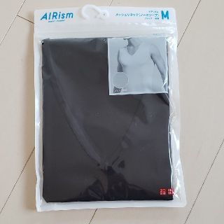 ユニクロ(UNIQLO)のユニクロ　UNIQLO　AIRism　エアリズム　メッシュVネックノースリーブM(Tシャツ/カットソー(半袖/袖なし))