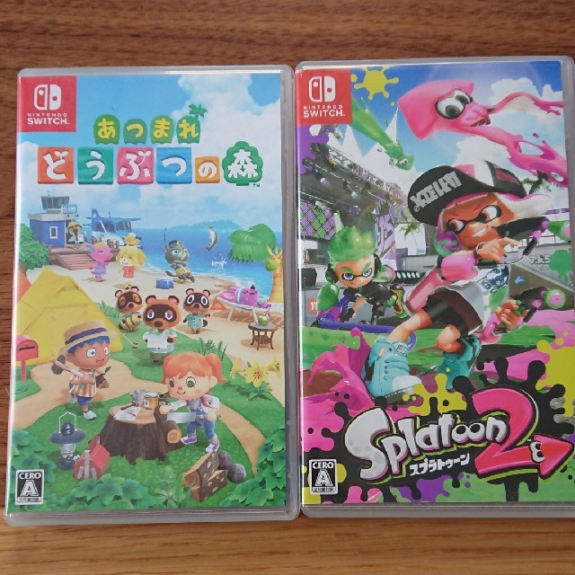 Nintendo Switch ソフト　あつまれどうぶつの森　スプラトゥーン2