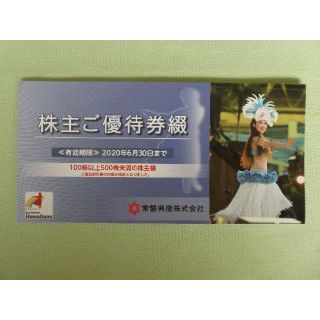 １０月末迄延長【在庫多数有】常磐興産株主優待綴り１冊　ハワイアンズ　Ｂ(その他)