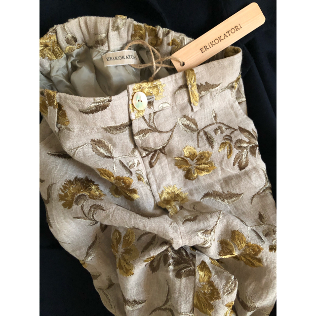 mame - eriko katori エリコカトリ フラワー 刺繍 パンツの通販 by