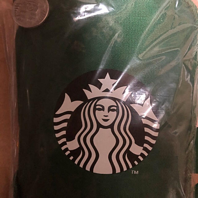 Starbucks Coffee(スターバックスコーヒー)のスターバックスTOGOポケッタブル スタバ グリーン　1個　送料無料 レディースのバッグ(エコバッグ)の商品写真