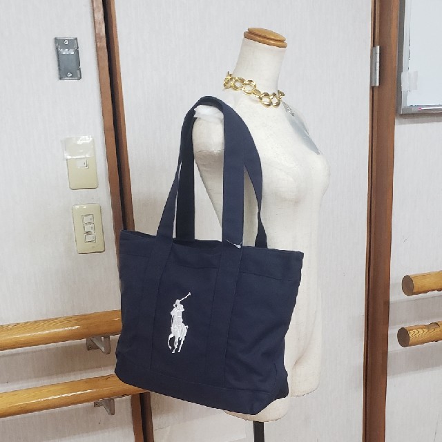 POLO RALPH LAUREN(ポロラルフローレン)のpiku様専用ポロラルフローレン　トートバック　大型　ビックポニー未使用 レディースのバッグ(トートバッグ)の商品写真