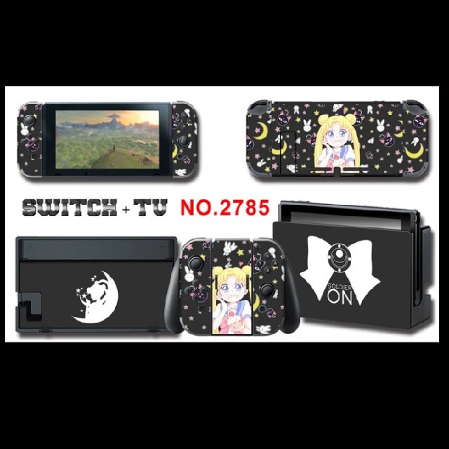 Nintendo Switch(ニンテンドースイッチ)のニンテンドー スイッチ スキンシールセーラームーン 2セット エンタメ/ホビーのゲームソフト/ゲーム機本体(その他)の商品写真