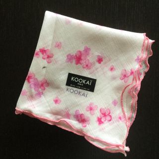 クーカイ(KOOKAI)のKOOKAI プリントフリルハンカチ(ハンカチ)