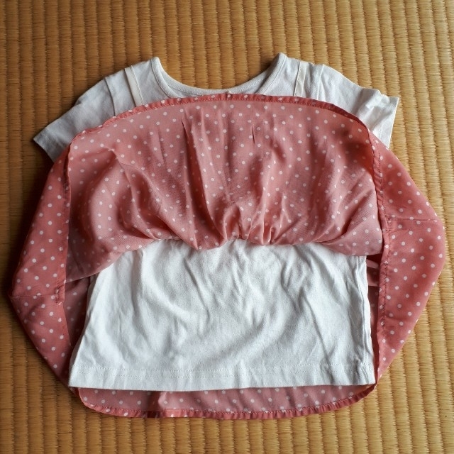 HusHush(ハッシュアッシュ)のWay様専用　２点セット　100　半袖　Tシャツ　 キッズ/ベビー/マタニティのキッズ服女の子用(90cm~)(Tシャツ/カットソー)の商品写真