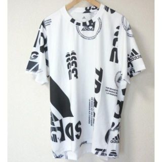 アディダス(adidas)の新品O★アディダスホワイト白フリーソフトデイリープリントTシャツ(Tシャツ/カットソー(半袖/袖なし))