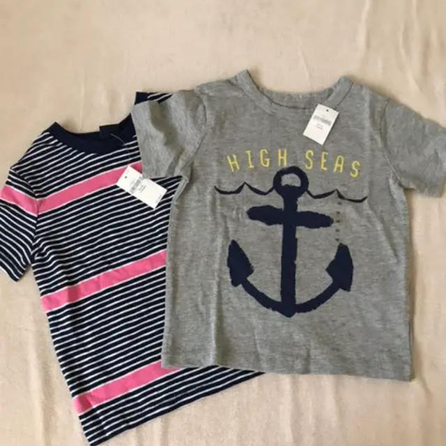 babyGAP(ベビーギャップ)の新品タグ付　ベビーギャップ　Tシャツ2枚セット キッズ/ベビー/マタニティのキッズ服男の子用(90cm~)(Tシャツ/カットソー)の商品写真