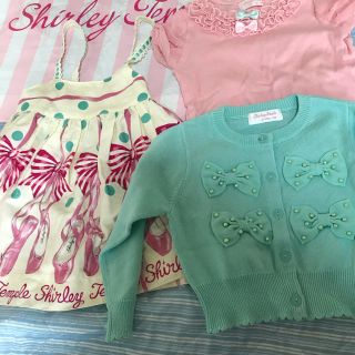 シャーリーテンプル(Shirley Temple)のシャーリーテンプル　3点セット　トゥシューズ(ワンピース)