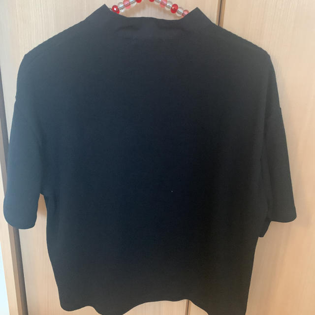 ZARA(ザラ)のZARA 半袖トップス　ブラック レディースのトップス(Tシャツ(半袖/袖なし))の商品写真