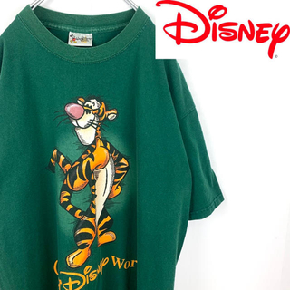 ディズニー(Disney)のUSA古着 美品【ディズニー】ティガー Tシャツ グリーン ビッグサイズ 90s(Tシャツ/カットソー(半袖/袖なし))