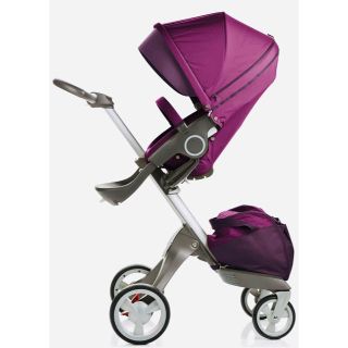 ストッケ(Stokke)の美品　ストッケ　エクスプローリー  パープル　限定カラー　フルセット　ベビーカー(ベビーカー/バギー)